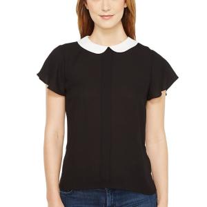 Wholesale Simple style women chiffon black blouse from china suppliers