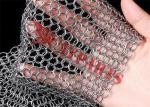 Stainless Steel Square Shape Chain Mail Cast Iron Scrubber