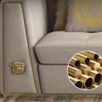Leatherette Upholstered Sofa Set 1.3m Sectional Luxury Living Room Furniture