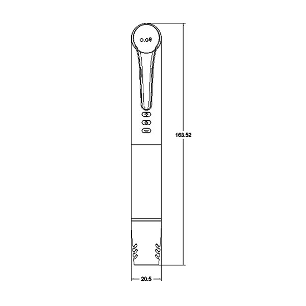 Digital Professional Semi Permanent Makeup Pen Machine 163.5mm Length For Body Art