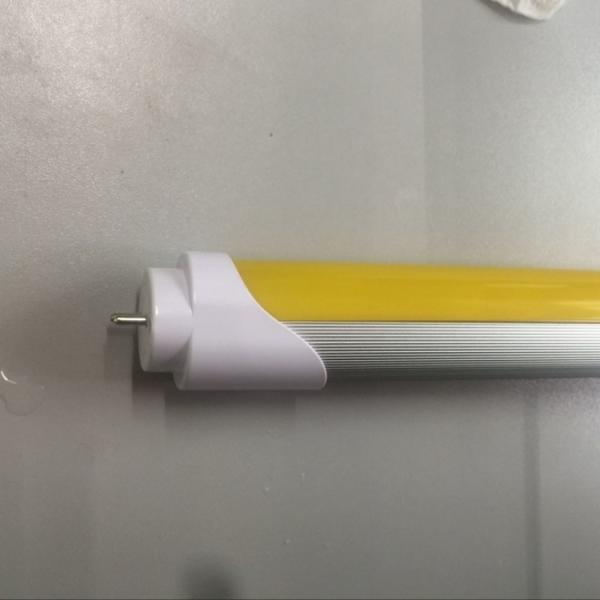 No Blue Light T8 LED Tube Yellow Cover With Flicker Free 6000K Temperature Below