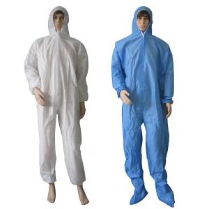 Wholesale Work Protection Disposable Protective Suit Personal Safety Polypropylene Polyester from china suppliers