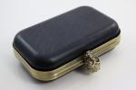 Laser Print Skull Closure Antique Brass Purse Frame With Covers