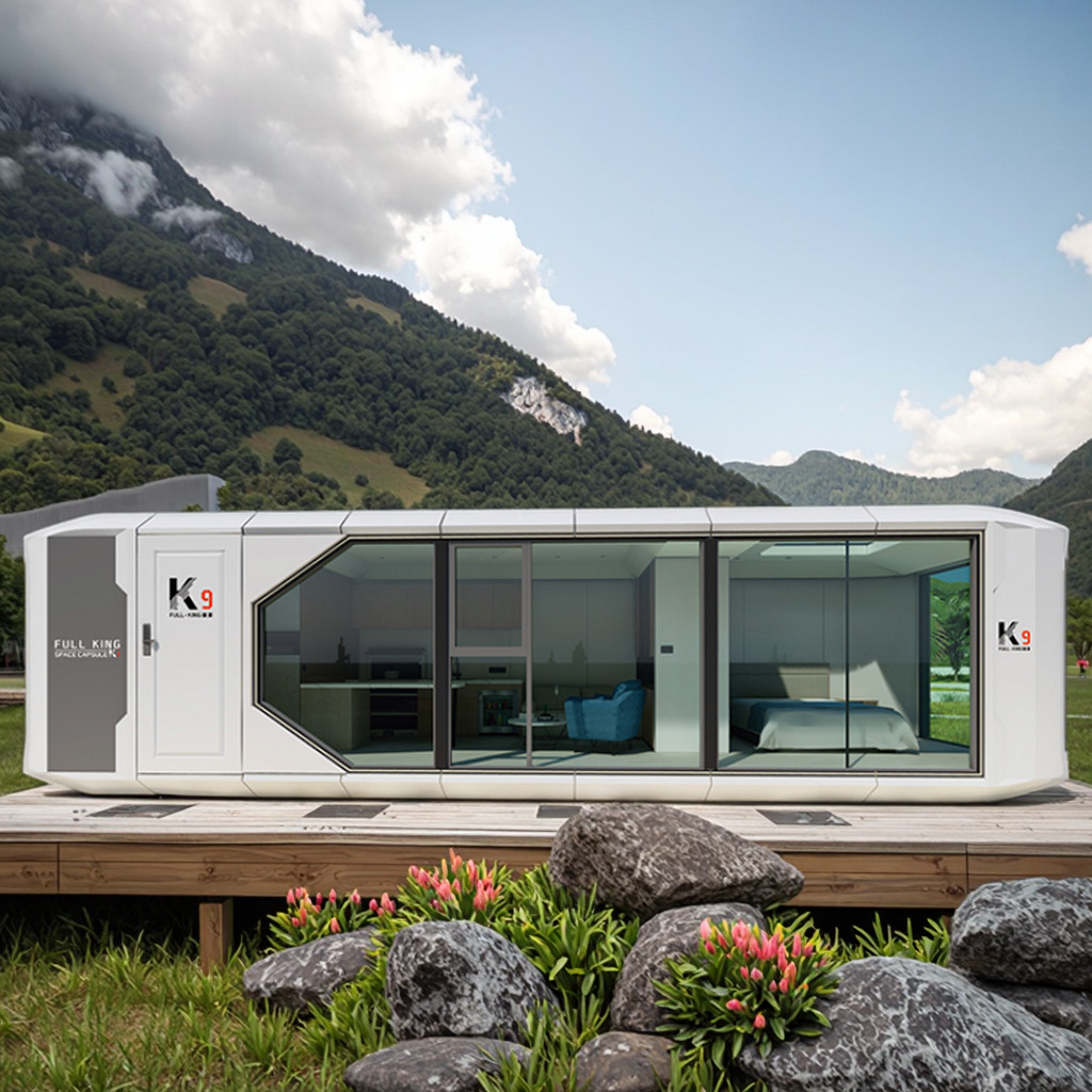 Customizable Space Capsule House Expand and Contract to Meet Your Needs
