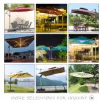 Hotel Outdoor Umbrella Customized Garden Parasol for Modern Outdoor Furniture