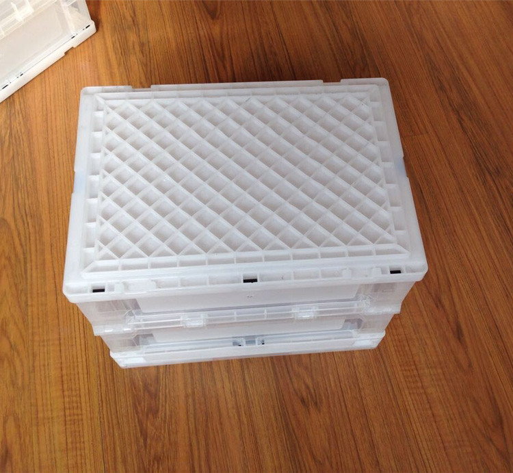 360*260mm Collapsible Storage Crates Plastic Polypropylene Loading Strengthening