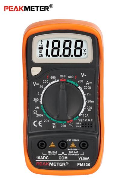 Hand - Held High Voltage Meter Multimeter , Commercial Electric Digital