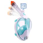 180 Degree Panoramic Viewing Shatterproof Diving Snorkel Mask Silicone