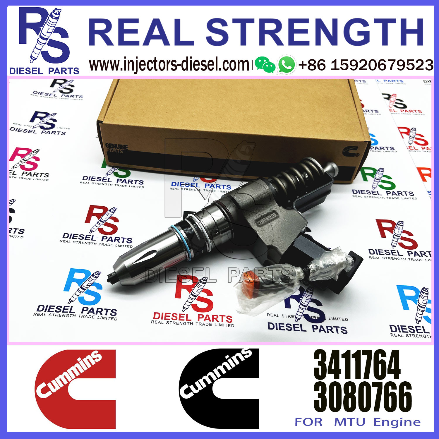 Diesel Engine Parts Common Rail Fuel Injector 3411766 3652541 3083662 3411763 3411764 3411767 For Cummins