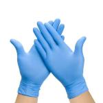Blue White Disposable Nitrile Examination Gloves Multi Size For Food Handling