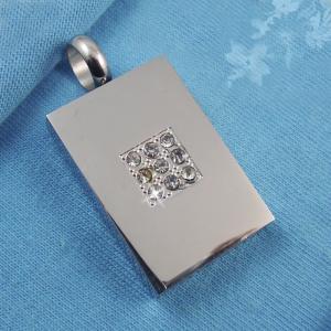 Wholesale 316L Stainless Steel Rectangle Square Shaped Necklace Pendant LPS0132 from china suppliers