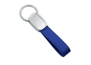 Wholesale Color Tape PU Blue Leather Keychain Green Personalized Epoxy Doming Logo from china suppliers