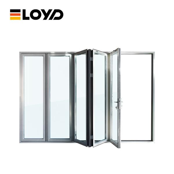 Residential Lowes Glass Aluminum Folding Patio Doors With Locks Moisture