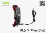 Zoomable Headlamp With Red Warning Rear Lamp Outdoor Safety Search Rescue