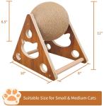 Natural Sisal Built-In Bell Ball Cat Scratcher Eco Friendly