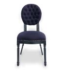 Hot sell oak wood black linen fabric chair for wedding party and rent dining