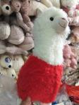 Plush toys stuffed dolls holiday gifts cute cartoon animal toys alpaca white and