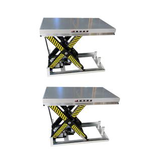 Wholesale 1000kg Electric Stationary Scissor Lift Table Single Scissor Max Height 990mm from china suppliers