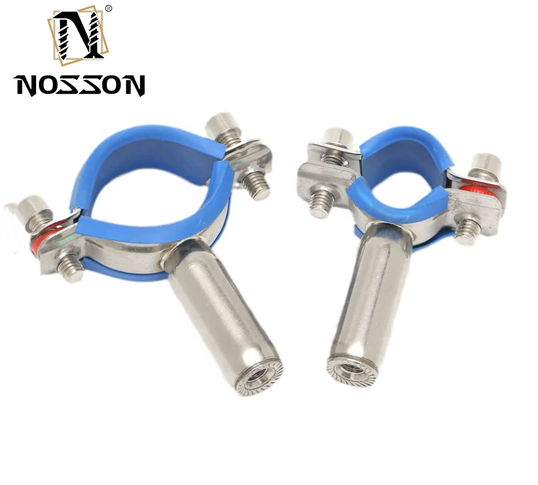 Customized ODM Rubber Cushioned Stainless Steel Cable Clamp for Fixed Pipe and Wire Installation 16-300mm Standard