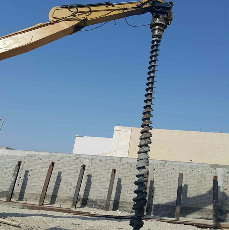 Drilling 300mm Excavator Earth Auger 50000Nm Digger Drill Attachment