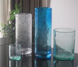 Wholesale Handmade Thick Wall Solid Color Decorative Glass Vase from china suppliers