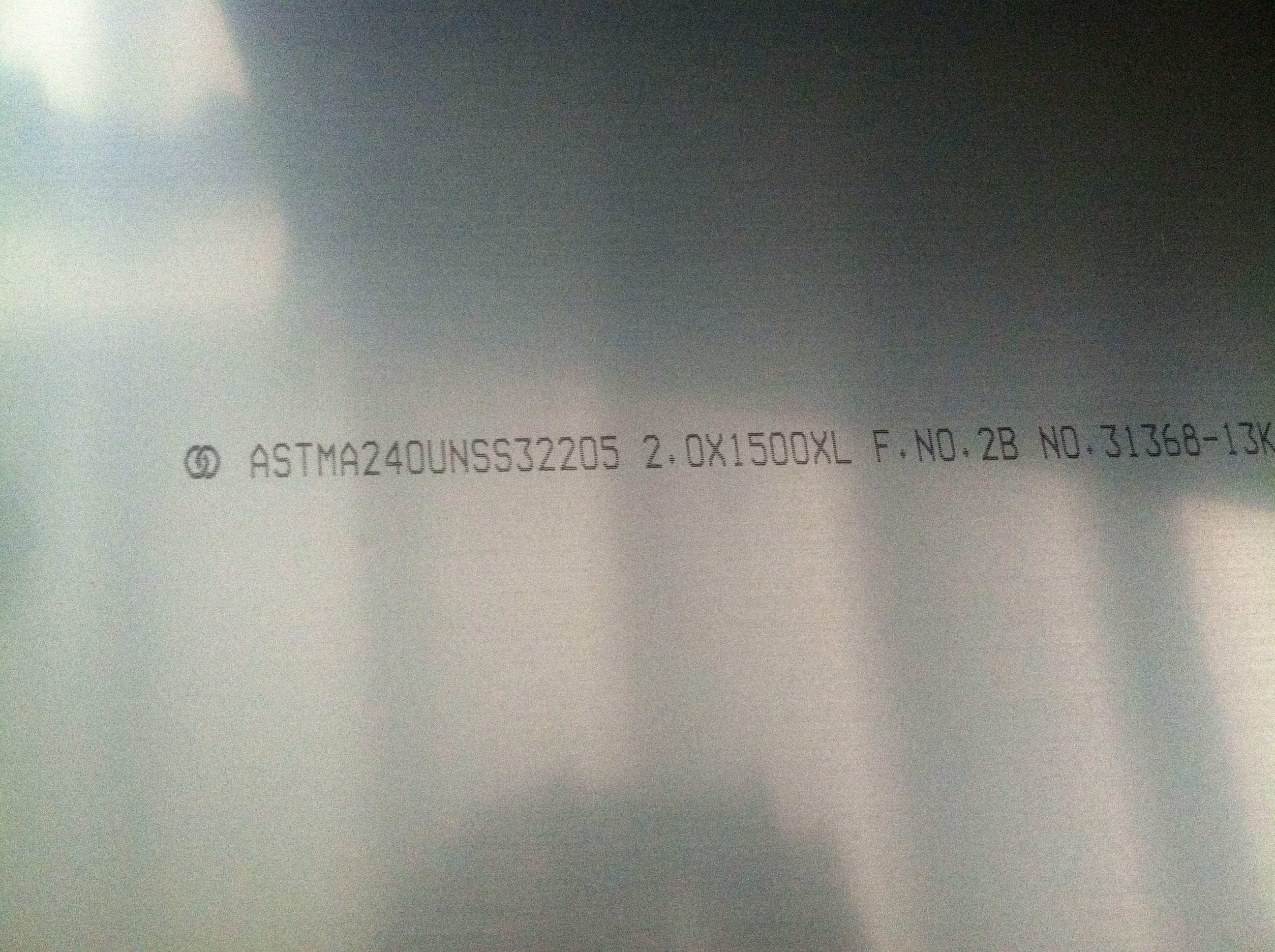 Duplex Stainless Steel Grade 2205 Astm A240 S31803 Plate DSS Plate S32205 DIN1.4462