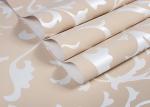 0.7*8.4m Brown Non - woven Retro Vintage Wallpaper Flower Pattern
