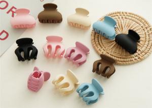 Wholesale Colorful Matting resin girls hairclip basic practical accessories Japanese Korean women OEM logo from china suppliers