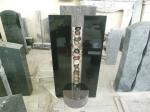 European style rose carving granite cross headstone