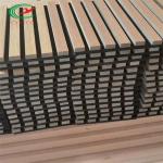 Fireproof Slatted Timber Wood Sound Panels Thickness 21mm Harmless
