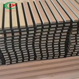 Wholesale Fireproof Slatted Timber Wood Sound Panels Thickness 21mm Harmless from china suppliers