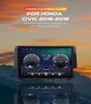 For Honda Civic 10th 2016 - 2020 Android 13 Car Multimedia DSP Radio Video