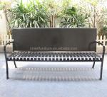 Decorative Advertising Customized Outdoor Furniture Bench For Public Garden