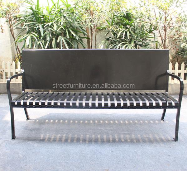 Decorative Advertising Customized Outdoor Furniture Bench For Public Garden
