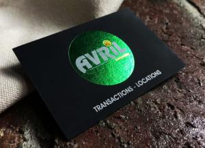 Wholesale Hot Stamping Green Foil Business Card On Velvet Paper from china suppliers