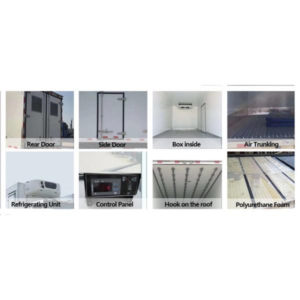 Foton EV Electrical Electric Refrigerated Mini Cargo Van Engine Refrigerator Freezer Truck