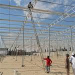 Modern venlo hot dip galvanized steel pipe polycarbonate greenhouse structure