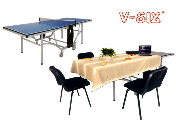 Multipurpose Blue Ping Pong Table , Outdoor / Indoor Weatherproof Table Tennis