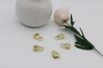 OEM design bag making accessories fashion light gold decorative metal lock parts