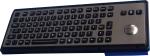 Brushed backlight industrial metal trackball keyboards for industrial & military