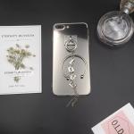 Gold Mirror Metal Buckle Love Word Pendant Strap Cell Phone Case For iPhone 7 6s