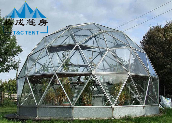 UV Resistant Geodesic Dome Tent With Double PVC Coated Polyester Textile