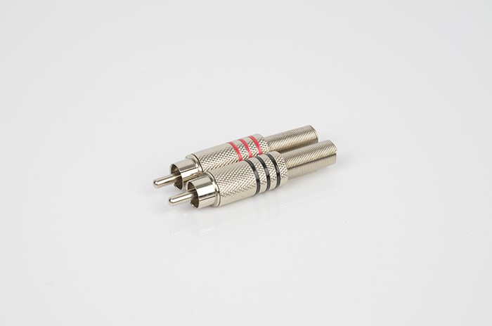 Male Metal RCA Cable Connector RCA connector for audio equipment DE5002