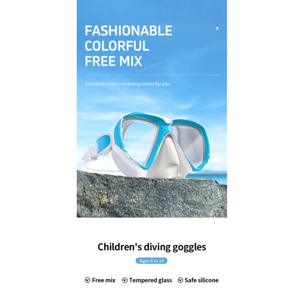 Silicone Diving Face Scuba Mask Deep Sea Diving Equipment For Children Swimming