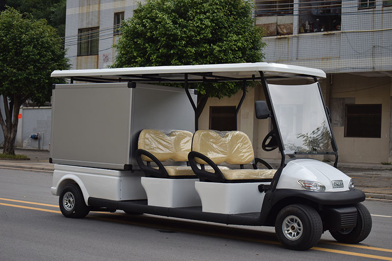 4 Passenger Electric Utility Vehicle with Rear Closed Box