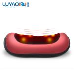 Red Portable Electric Massage Pillow Customized Shiatsu And Kneading Massage