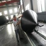 Big Lifting Capacity Marine Salvage Airbags Cylindrical Industrial Inflatable