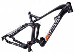 Disc Brake Full Suspension Ebike Frame , Aluminum Mountain Trail Bike Frame
