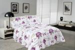 Rose / Butterfly Cotton House Quilt Covers With Colorful Printed Pattern Styles