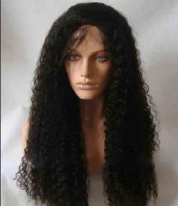 Wholesale Black Long Natural Wave 18&quot; remy human hair full lace wigs Tangle Free from china suppliers